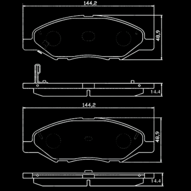 NISSAN TIIDA PASTILLAS DE FRENO DELANTERAS