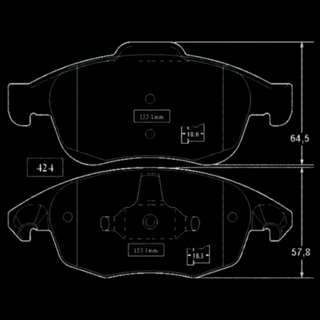 PEUGEOT PARTNER CITROEN BERLINGO PASTILLAS DE FRENO DELANTERAS