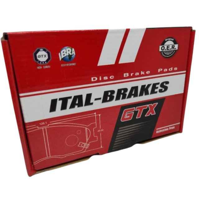 Hyundai Elantra, Kia Niro. Pastillas de Freno Delanteras. Ital Brakes GTX 1661