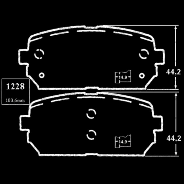 KIA CARENS PASTILLAS DE FRENO TRASERAS