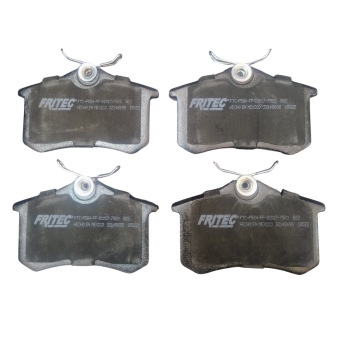 Peugeot 208, Peugeot Partner, Peugeot 2008, Renault Clio, Megane, Citroen C3, Citroen C4, Berlingo, Audi A3, Audi A4, Audi TT, Volkswagen Golf, Polo, Saveiro, Bora. Pastillas de Freno Traseras Marca Fritec
